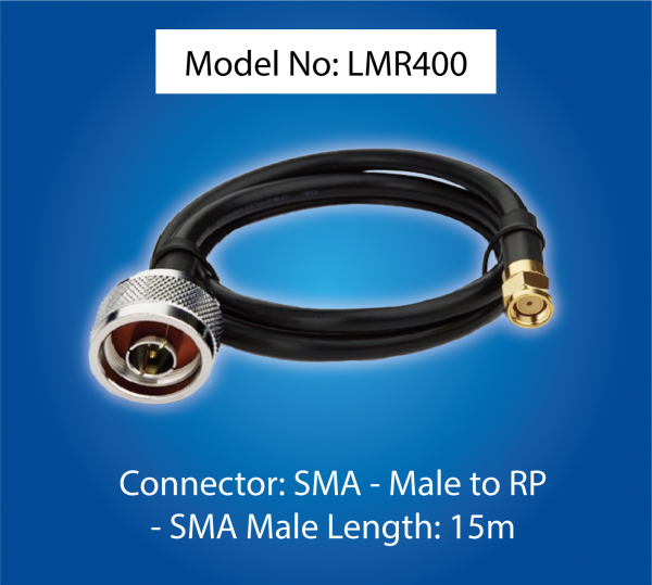 LMR400-15m-Helium-Cable-SMA-Male-RP-SMA-Male